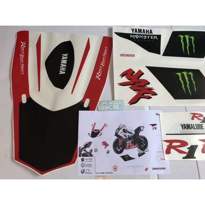 Kit Adesivo Moto Yamaha SBK 2018 Suzuka 8 Ore Endurance Accesoro Moto