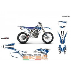 Adhesivas Moto Cross Yamaha Test Azul