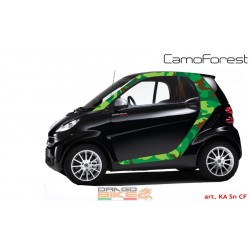 ADESIVI AUTO  PER SMART  (Camo Forest)