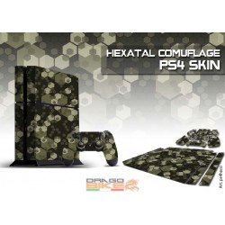 Adesivo per Playstation 4PS  \" Hexatal Comuflage\"