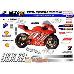 Набор Наклеек Race Replica Ducati MotoGP Marlboro team 2007